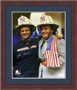 Joe Torre Rudy Guiliani Signed 16x20 Framed Photo JSA Authenticated: Joe Torre Rudy Guiliani Signed 16x20 Framed Photo JSA Authenticated Celebrate baseball history with this stunning custom framed photo featuring Hall of Famer Joe Torre and former New York City mayor R