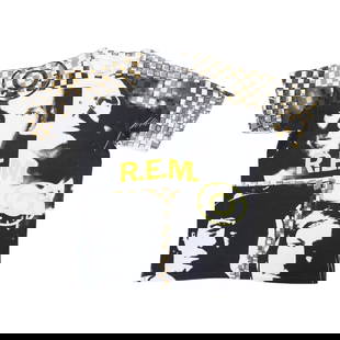 Vintage 1991 REM Radio Song All Over Print Shirt XL: Vintage 1991 REM Radio Song All Over Print Shirt XL Embrace vintage style with this original 1991 REM Radio Song All Over Print Shirt. This true vintage piece features striking front and back