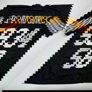 Signed Pittsburgh Steelers Jersey Jack Ham Lambert Russell JSA COA: Signed Pittsburgh Steelers Jersey Jack Ham Lambert Russell JSA COA This black jersey is autographed by NFL legends Jack Ham, Jack Lambert, and Andy Russell, making it a must-have for Pittsburgh