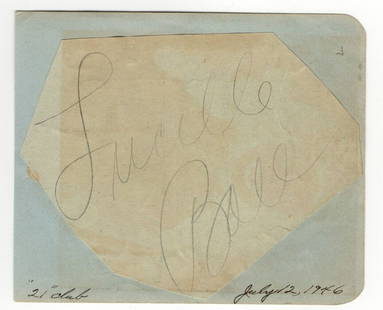 Lucille Ball Autographed Cut Signature 4.5 x 5.5 JSA I Love Lucy: Lucille Ball Autographed Cut Signature 4.5 x 5.5 JSA I Love Lucy This is a Lucille Ball signed autographed cut signature, featuring the beloved actress from the iconic television show 'I Love Lucy'.