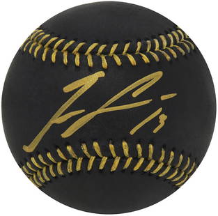Ronald Acuna Jr. Autographed Rawlings Black MLB Baseball with COA: Ronald Acuna Jr. Autographed Rawlings Black MLB Baseball with COA Add a piece of baseball history to your collection with this signed Rawlings Official Black MLB Baseball by Ronald Acuna Jr. This