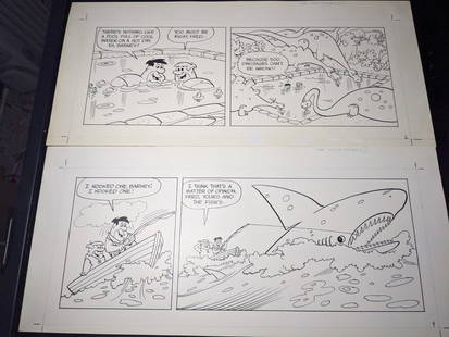 Vintage Flintstones Comic Strip Art by Tony Tallarico 2 Artboards: Vintage Flintstones Comic Strip Art by Tony Tallarico 2 Artboards This exquisite collection features vintage comic strip art from the beloved series, The Flintstones. Created by the talented Tony Tall