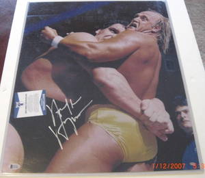 Hulk Hogan Andre the Giant Signed 16x20 Photo Beckett COA