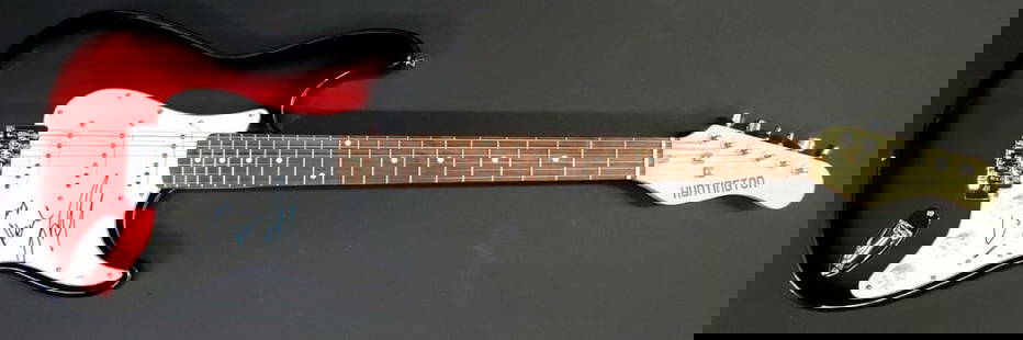 Colin Farrell Autographed Electric Guitar Crazy Heart JSA Authenticated: Colin Farrell Autographed Electric Guitar Crazy Heart JSA Authenticated This electric guitar features an authentic signature from Colin Farrell, renowned for his work in the film industry. The autogra