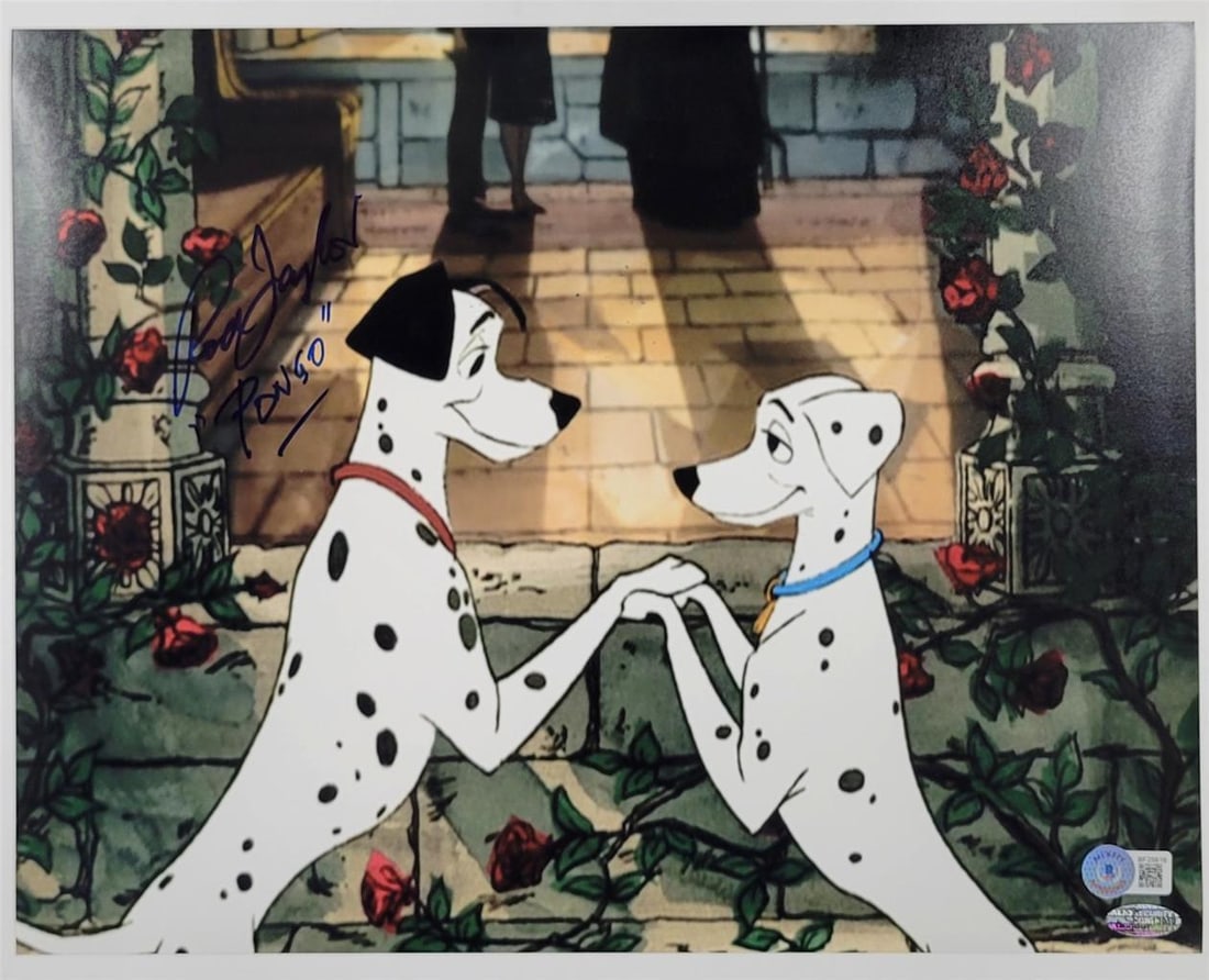 Rod Taylor Signed 11x14 Photo Disney 101 Dalmatians Beckett Authenticated: Rod Taylor Signed 11x14 Photo Disney 101 Dalmatians Beckett Authenticated This original 11x14 photograph features Rod Taylor's signature from the classic Disney film "101 Dalmatians." Authentically si