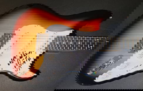 Jokull Juliusson Signed Electric Guitar Way Down We Go JSA Authenticated: Jokull Juliusson Signed Electric Guitar Way Down We Go JSA Authenticated This electric guitar, signed by Jokull Juliusson, is a must-have for music enthusiasts and collectors alike. The guitar has bee