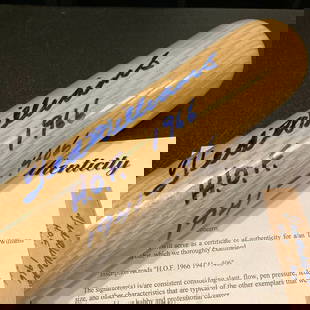 Ted Williams Signed 1941 Inscribed Baseball Bat JSA MINT 9: Ted Williams Signed 1941 Inscribed Baseball Bat JSA MINT 9 This rare Ted Williams signed baseball bat is a must-have for any serious collector. Featuring not only Williams' autograph but also a person