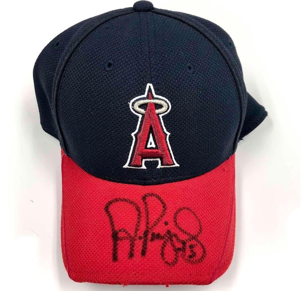 Albert Pujols 2012 Game-Used Angels Hat with PSA COA: Albert Pujols 2012 Game-Used Angels Hat with PSA COA This unique piece of memorabilia is an officially licensed hat worn by Albert Pujols during the 2012 Spring Training. Designed for fans of the Los