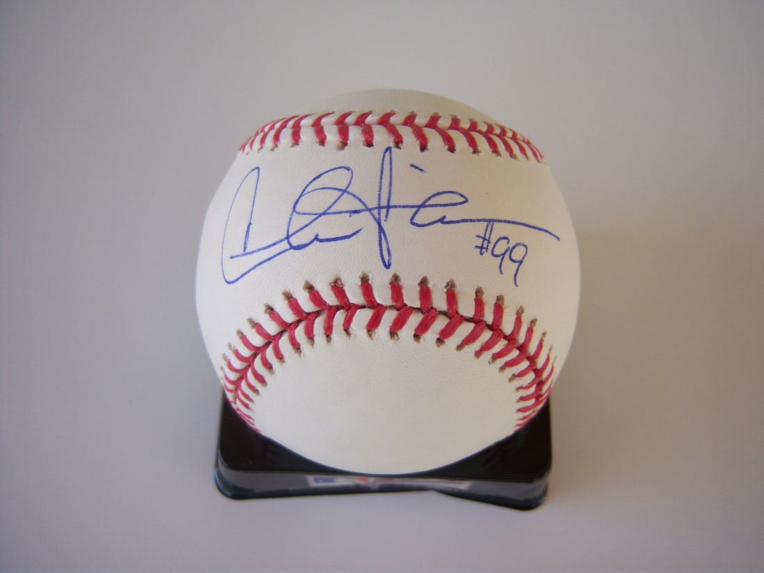 Charlie Sheen Signed MLB Baseball Wild Thing Two and a Half Men PSA/DNA: Charlie Sheen Signed MLB Baseball Wild Thing Two and a Half Men PSA/DNA This is an original MLB baseball featuring the autograph of Charlie Sheen, known for his roles in "Wild Thing" and "Two and a Ha
