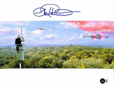 Lorne Peterson Star Wars Massassi Base Temple Guard Autographed 11x14 Photo Beckett Certified: Lorne Peterson Star Wars Massassi Base Temple Guard Autographed 11x14 Photo Beckett Certified This impressive 11x14 color photograph features the Massassi Base Temple Guard from Star Wars, beautifully