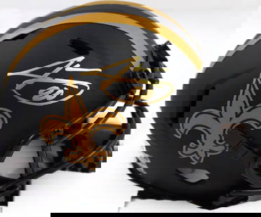 Jarvis Landry Signed New Orleans Saints Eclipse Mini Helmet Beckett Authenticated: Jarvis Landry Signed New Orleans Saints Eclipse Mini Helmet Beckett Authenticated This is a pre-owned mini helmet signed by professional football player Jarvis Landry, representing the New Orleans Sai