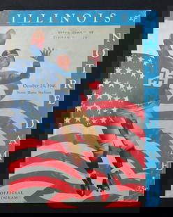 Vintage 1941 Illinois vs Notre Dame Football Program NCAA Authentic: Vintage 1941 Illinois vs Notre Dame Football Program NCAA Authentic Offered is a Vintage October 25, 1941 Illinois vs. Notre Dame College Football Game Program at Notre Dame Stadium. Complete Program,