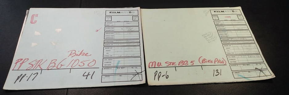 Vintage He-Man Production Art Folders Signed Filmation Masters of the Universe: Vintage He-Man Production Art Folders Signed Filmation Masters of the Universe This vintage lot features production art folders from the iconic animated series "He-Man" produced by Filmation. Each fol