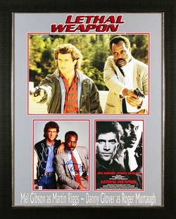 Mel Gibson Danny Glover Lethal Weapon Signed 8x10 Framed Photo BAS COA: Mel Gibson Danny Glover Lethal Weapon Signed 8x10 Framed Photo BAS COA This authentic 8x10 framed photograph features the hand-signed autographs of Mel Gibson and Danny Glover from the iconic movie 'L
