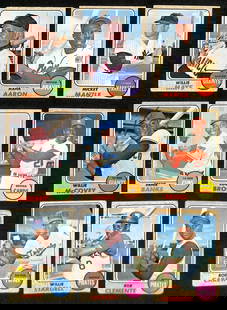 1968 Topps Baseball Complete Set 1-598 Bench Ryan Mantle Mays: 1968 Topps Baseball Complete Set 1-598 Bench Ryan Mantle Mays Presenting a complete set of 1968 Topps Baseball Cards, featuring a total of 598 cards. This set is professionally stored in 9-pocket myla