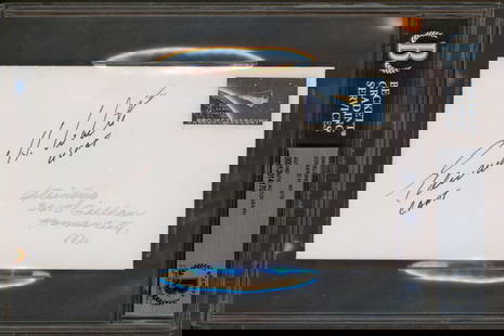 Edward White Apollo 1 Signed Envelope CAPT USAF Beckett Authenticated: Edward White Apollo 1 Signed Envelope CAPT USAF Beckett Authenticated This authentic autographed envelope features the signature of Edward White, a notable astronaut of the Apollo 1 mission, along wit