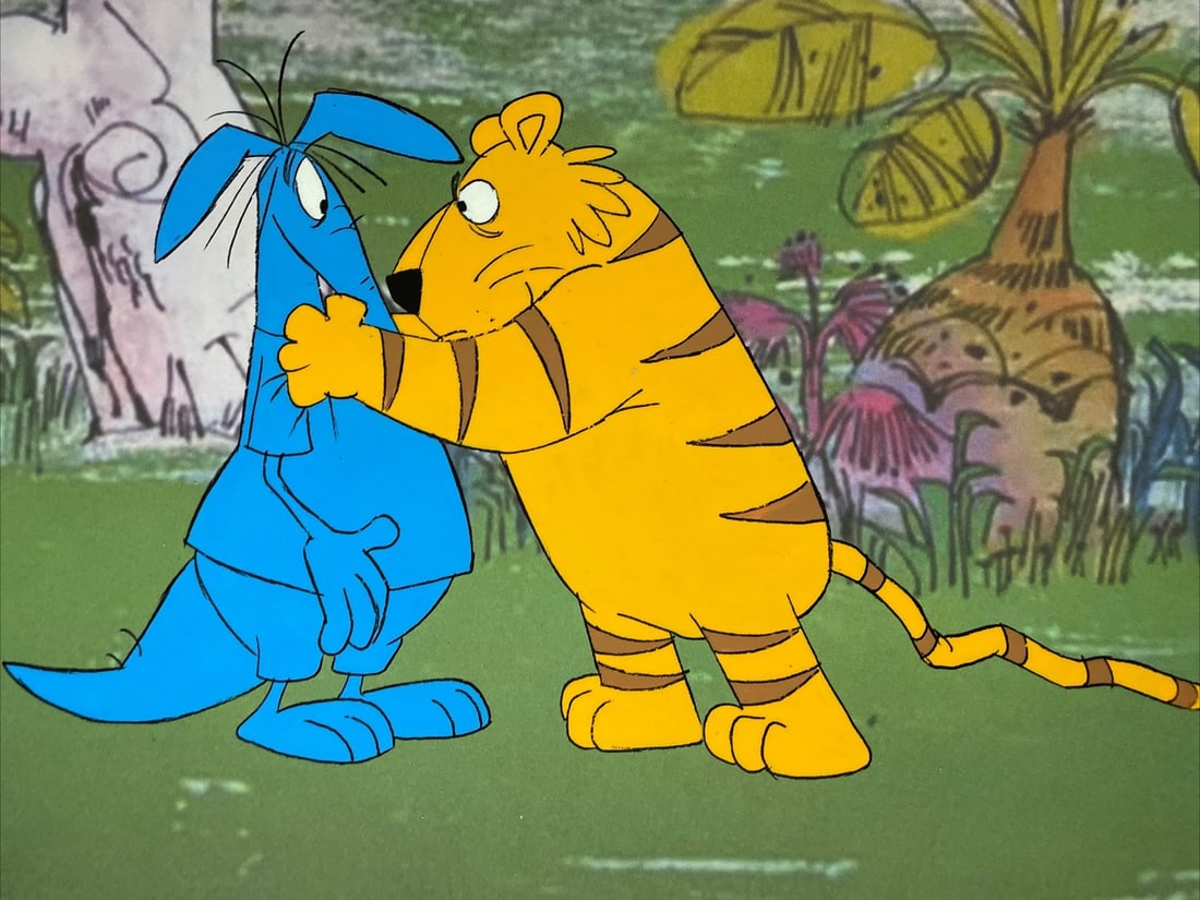 1969 Pink Panther Ant And The Aardvark Animation Cel Original Art: 1969 Pink Panther Ant And The Aardvark Animation Cel Original Art This stunning original production cel from the 1969 classic 'Ant And The Aardvark' showcases the iconic Pink Panther character. Hand-p