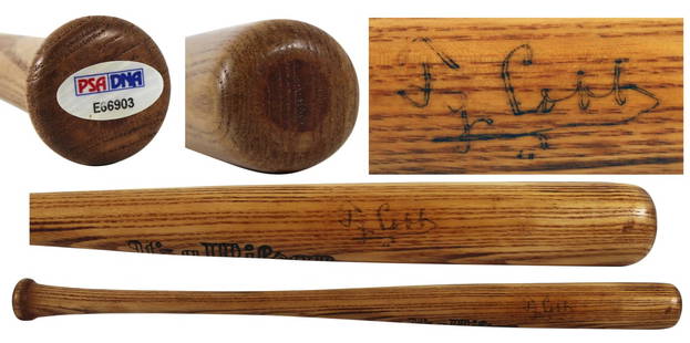 Ty Cobb Autographed 21 Inch Mini Wilson Bat PSA/DNA Certified: Ty Cobb Autographed 21 Inch Mini Wilson Bat PSA/DNA Certified This 21-inch miniature Wilson baseball bat is a remarkable collectible personally signed by the legendary Ty Cobb of the Detroit Tigers. T