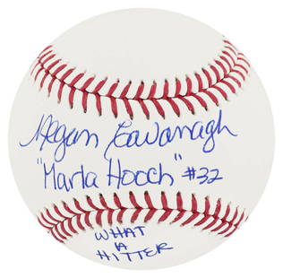 Megan Cavanagh Signed Rawlings MLB Baseball A League Of Their Own: Megan Cavanagh Signed Rawlings MLB Baseball A League Of Their Own This is an original Rawlings official MLB baseball, signed by Megan Cavanagh, who portrayed Marla Hooch in the iconic film A League of