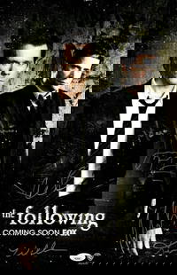 The Following Cast 11x17 Autographed Poster JSA Authenticated Kevin Bacon Purefoy Ashmore: The Following Cast 11x17 Autographed Poster JSA Authenticated Kevin Bacon Purefoy Ashmore This is an original 11x17 poster from the television series "The Following," featuring autographs from five no