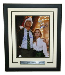 Chevy Chase Beverly D'Angelo Signed 11x14 Photo Framed JSA Authenticated: Chevy Chase Beverly D'Angelo Signed 11x14 Photo Framed JSA Authenticated Celebrate the holiday spirit with this stunning 11x14 framed photograph from the iconic movie National Lampoon's Christmas Vaca