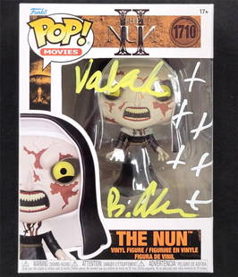 Bonnie Aarons Signed Valak Funko Pop The Nun II Beckett Authenticated: Bonnie Aarons Signed Valak Funko Pop The Nun II Beckett Authenticated This is a signed Funko Pop! figure of "Valak" from the movie The Nun II, featuring the autograph of actress Bonnie Aarons. The aut