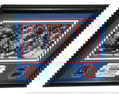 Mario Manningham Super Bowl 46 Framed Photo New York Giants Highland Mint Authentic: Mario Manningham Super Bowl 46 Framed Photo New York Giants Highland Mint Authentic Capture a moment from the thrilling Super Bowl 46 with this framed photo featuring Mario Manningham of the New York