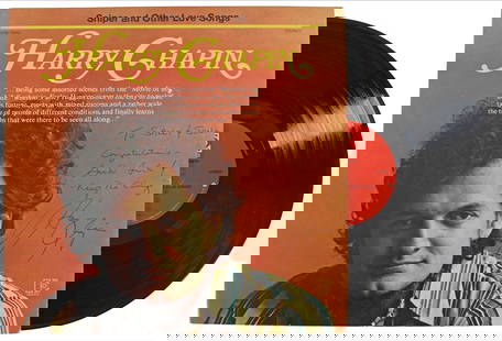 Harry Chapin Signed Album Cover with Vinyl BAS Authentication: Harry Chapin Signed Album Cover with Vinyl BAS Authentication This original album cover of "Keep The Change" by Harry Chapin is a must-have for music collectors. The cover features a personal inscript