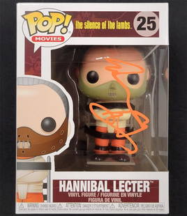 Anthony Hopkins Signed Hannibal Lecter Funko Pop Silence of the Lambs Beckett Authenticated: Anthony Hopkins Signed Hannibal Lecter Funko Pop Silence of the Lambs Beckett Authenticated This collectible Funko Pop! figure features the iconic character Hannibal Lecter from the classic film 'The
