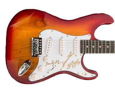 The 5th Dimension Signed Electric Guitar LaRue McCoo Davis JSA Authenticated: The 5th Dimension Signed Electric Guitar LaRue McCoo Davis JSA Authenticated Own a piece of music history with this original autographed electric guitar from The 5th Dimension band. This remarkable in