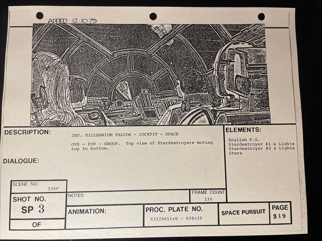 Original Storyboards from Star Wars Empire Strikes Back with COA: Original Storyboards from Star Wars Empire Strikes Back with COA Explore a remarkable piece of cinematic history with these original production used storyboards from the iconic film, The Empire Strike