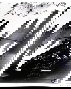David Prowse Darth Vader Signed Photo 11x14 Beckett 10 LOA: David Prowse Darth Vader Signed Photo 11x14 Beckett 10 LOA This is an original autographed black and white photograph of David Prowse as Darth Vader, signed in silver permanent marker. The photo featu