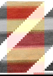 Handmade 2.4 x 4.6 Red Modern Persian Gabbeh Area Rug: Handmade 2.4 x 4.6 Red Modern Persian Gabbeh Area Rug Introducing a captivating 2.4 x 4.6 Red Modern Persian Gabbeh Rug, a perfect blend of contemporary design and Persian tradition. Handcrafted with