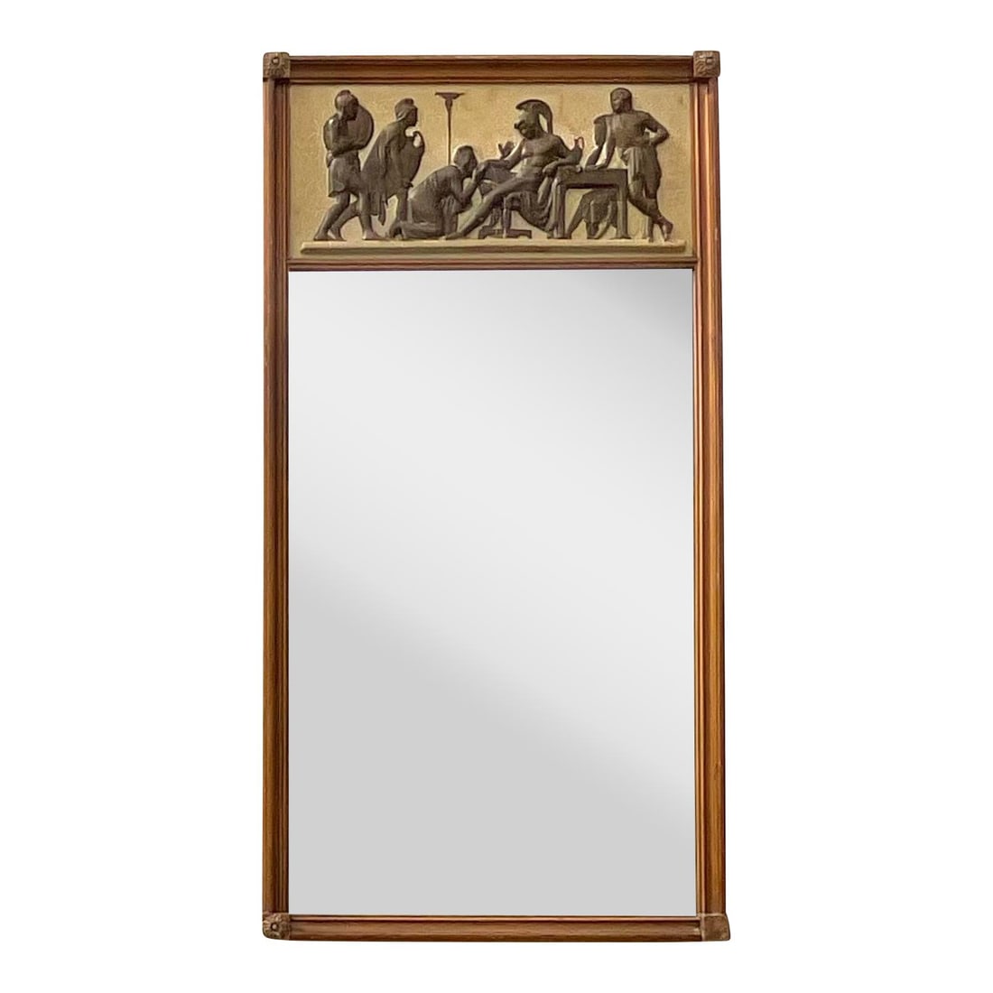 Vintage Grand Tour Relief Mirror American Craftsmanship 22.5x43.5 Beige: Vintage Grand Tour Relief Mirror American Craftsmanship 22.5x43.5 Beige Experience a journey through history with this Vintage Grand Tour Relief Mirror. Expertly crafted in America, it features intric