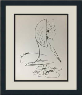 Chad Everett Signed Self-Portrait Art Custom Framed 19 x 17 JSA COA: Chad Everett Signed Self-Portrait Art Custom Framed 19 x 17 JSA COA This stunning self-portrait artwork by Chad Everett showcases his artistic talent and is a unique collector's item for movie enthusi