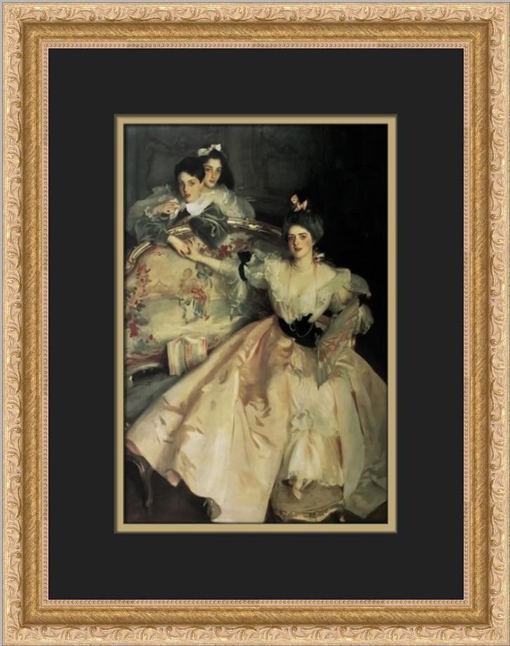 John Singer Sargent Mrs Carl Meyer Print 16x13 Custom Framed Art: John Singer Sargent Mrs Carl Meyer Print 16x13 Custom Framed Art This exquisite custom framed print features John Singer Sargent's renowned artwork, "Mrs Carl Meyer and Her Children." Measuring 16 in