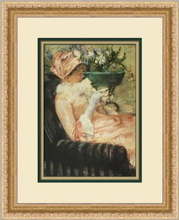 Mary Cassatt The Cup of Tea Custom Framed Print 16 x 13 Impressionism: Mary Cassatt The Cup of Tea Custom Framed Print 16 x 13 Impressionism This exquisite custom framed print features the renowned artwork "The Cup of Tea" by Mary Cassatt, an iconic figure in Impressioni