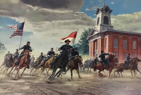 Mort Kunstler Rendezvous With Destiny Limited Edition Signed Print: Mort Kunstler Rendezvous With Destiny Limited Edition Signed Print This stunning limited edition print titled "Rendezvous With Destiny" by renowned artist Mort Kunstler captures a pivotal moment in Ci