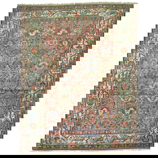 Zabihi Collection Persian Malayer Mini Khani Hand-Woven Wool Rug 58x72: Zabihi Collection Persian Malayer Mini Khani Hand-Woven Wool Rug 58x72 Discover the beauty of this Zabihi Collection Persian Malayer Mini Khani Rug, a stunning hand-woven piece that adds elegance to a