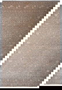 Handmade Wool and Silk Rug 8 x 11 Feet Exquisite Craftsmanship: Handmade Wool and Silk Rug 8 x 11 Feet Exquisite Craftsmanship This exquisite handmade rug combines the durability of wool with the luxurious touch of silk, measuring 8 x 11 feet. The wool foundation