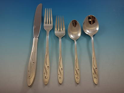 Towle Awakening Sterling Silver Flatware Set 42 Pieces 8 Service: Towle Awakening Sterling Silver Flatware Set 42 Pieces 8 Service Discover the exquisite "Awakening" flatware set by Towle, crafted from high-quality sterling silver. This 42-piece set is perfect for e