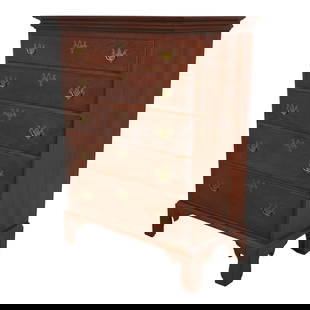 Eldred Wheeler Cherry 5 Drawer Chest Solid Brass Hardware 35.5w x 19.5d x 48.5h: Eldred Wheeler Cherry 5 Drawer Chest Solid Brass Hardware 35.5w x 19.5d x 48.5h This exquisite Eldred Wheeler Cherry 5 Drawer Chest of Drawers is a testament to high-quality craftsmanship. Made from s