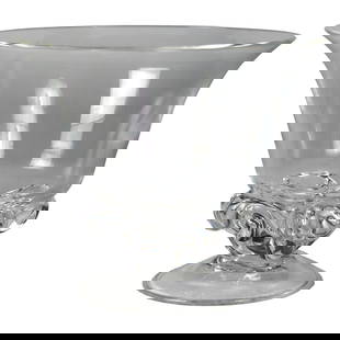 Vintage Steuben Crystal Glass Compote C1950 7in Elegant Centerpiece: Vintage Steuben Crystal Glass Compote C1950 7in Elegant Centerpiece This exquisite Vintage Steuben Crystal Glass Compote, crafted circa 1950, is a stunning addition to any collection. With its elegant