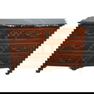 Henredon French Louis XV 3-Drawer Chest with Marble Top 52 x 21.5 x 36: Henredon French Louis XV 3-Drawer Chest with Marble Top 52 x 21.5 x 36 This exquisite Henredon French Louis XV chest features a stunning marble top and three spacious drawers, crafted with high-qualit