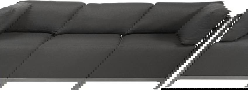 Howard Elliott Sterling Axis Charcoal Gray Sectional 30H x 95.5W x 32.5D: Howard Elliott Sterling Axis Charcoal Gray Sectional 30H x 95.5W x 32.5D Introducing the Charcoal Gray Sterling Axis Lounge Piece, a sophisticated sectional designed for contemporary living spaces. Th
