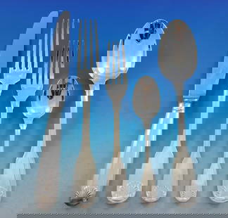Christofle Vendome Silverplate Flatware Set 144 pcs with Storage Chest: Christofle Vendome Silverplate Flatware Set 144 pcs with Storage Chest Discover the elegance of the Arcantia Vendome Flatware Set by Christofle, a stunning collection that reflects the grandeur of Fre