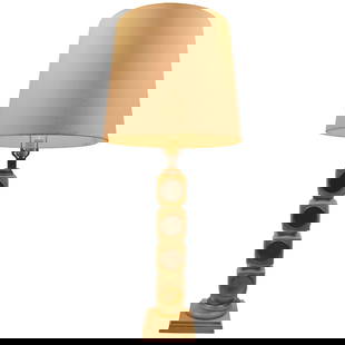 Modern Stacked Cube Plaster Lamp Gold Dot Design 26in: Modern Stacked Cube Plaster Lamp Gold Dot Design 26in Illuminate your space with this unique Stacked Cube Plaster Lamp, featuring a striking gold dot motif. This lamp consists of four stacked cubes cr