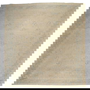 1920s Antique Persian Tabriz Wool Rug 11'4 x 14' Agra Style: 1920s Antique Persian Tabriz Wool Rug 11'4 x 14' Agra Style Discover this exquisite antique Persian Tabriz rug, a stunning centerpiece for your living space. Crafted in the 1920s, this large room-size
