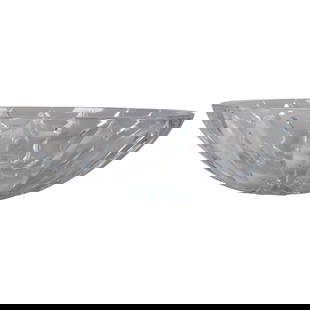 Reed & Barton Equinox Clear Crystal Centerpiece Bowl 20th Century Signed: Reed & Barton Equinox Clear Crystal Centerpiece Bowl 20th Century Signed Enhance your dining experience with this stunning Equinox Clear Crystal Centerpiece Bowl by Reed & Barton. Crafted in the 20th