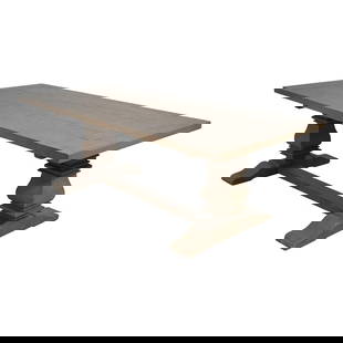 Restoration Hardware Large Farm Table 42 x 84 with 2 Leaves: Restoration Hardware Large Farm Table 42 x 84 with 2 Leaves This impressive Large Farm Dining Room Table from Restoration Hardware combines quality construction with a charming country style. Approxim
